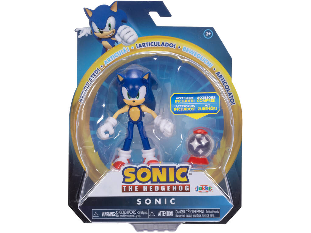 Sonic The Hedgehog Figura Articulada de 10 cm con Accesorio