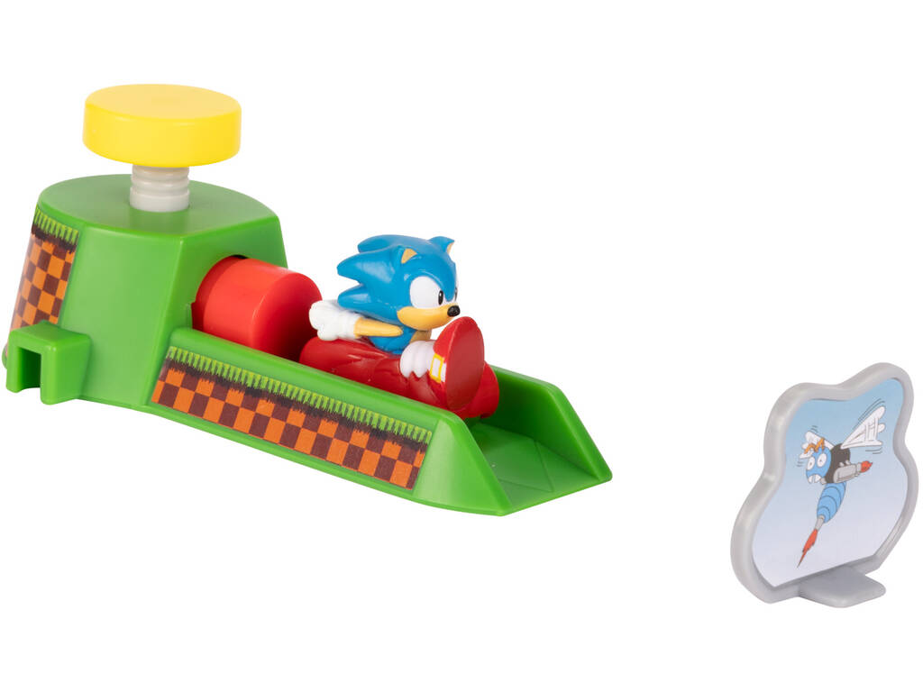 Sonic The Hedgehog Go Go Racers Mini Lanzador con Sonic