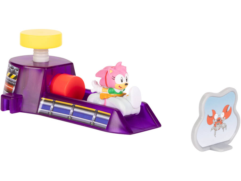 Sonic The Hedgehog Go Go Racers Mini Lanzador con Amy