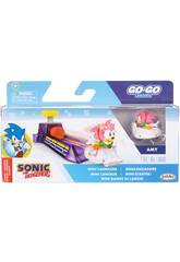 Sonic The Hedgehog Go Go Racers Mini Lanador com Amy