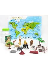 Mundo Animal Set Animais da Selva com 19 Peas