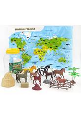 Set de 19 pices pour les chevaux du monde animal