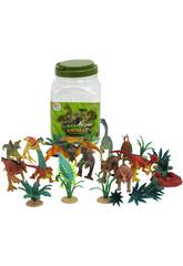 Jeu de dinosaures Animal Adventure avec 33 pièces