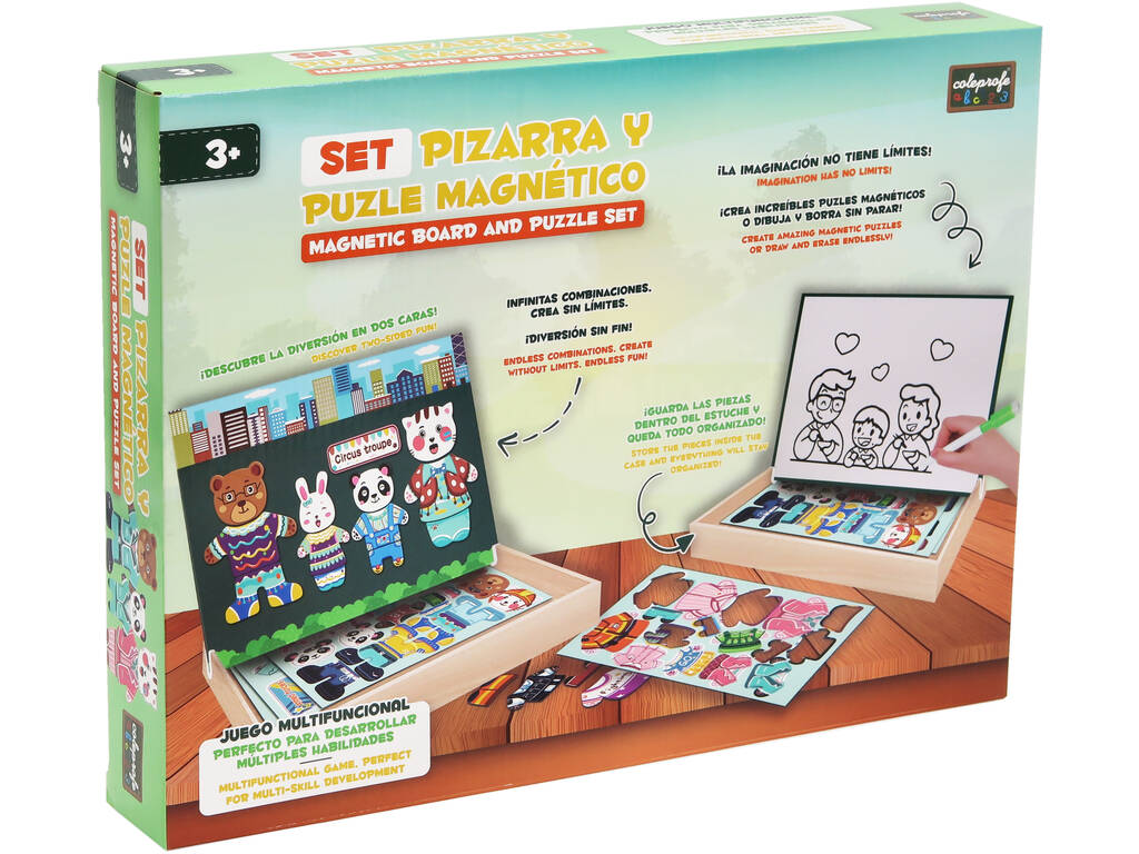 Set Quadro e Puzzle Magnético Animais