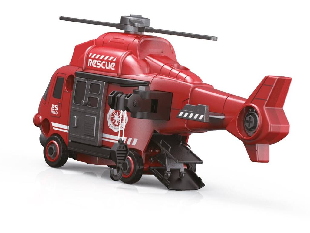 Helicóptero de Bombeiros Montável com Luz e Sons