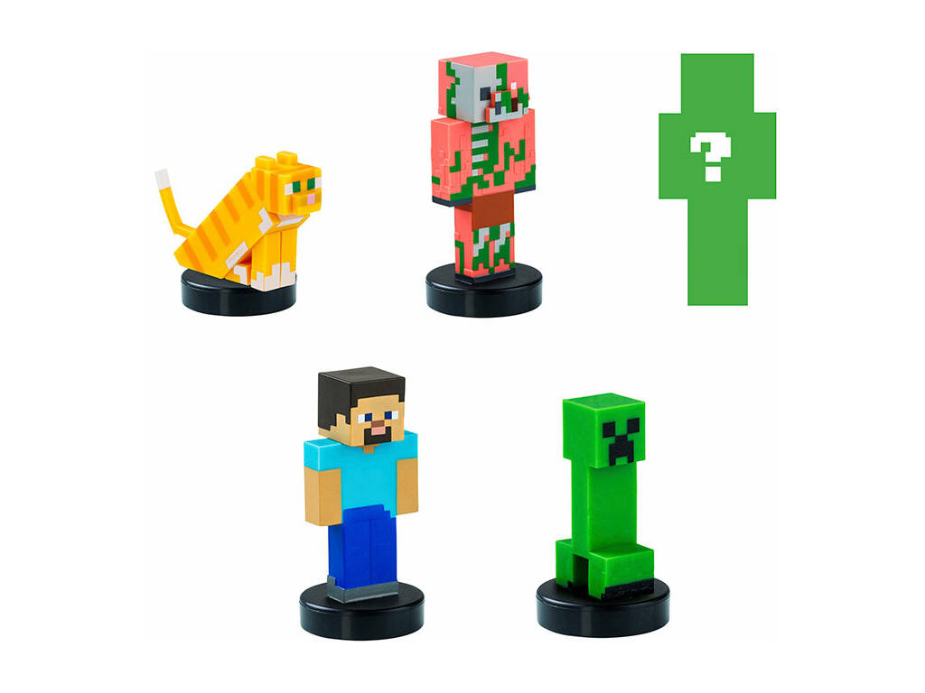 Minecraft Pack di 5 figure con timbro