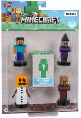 Minecraft Pack de 5 Figuras con Sello