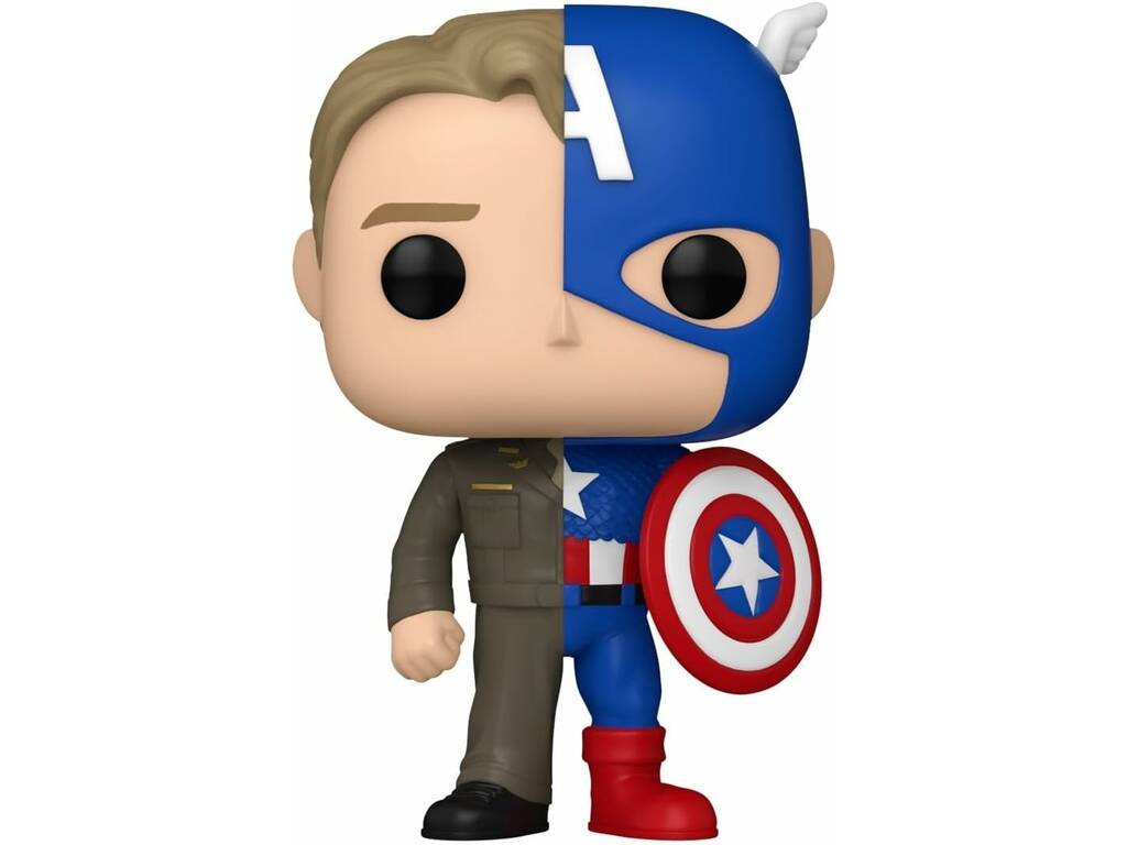 Funko Pop Marvel Figura Steve Rogers y Capitán América