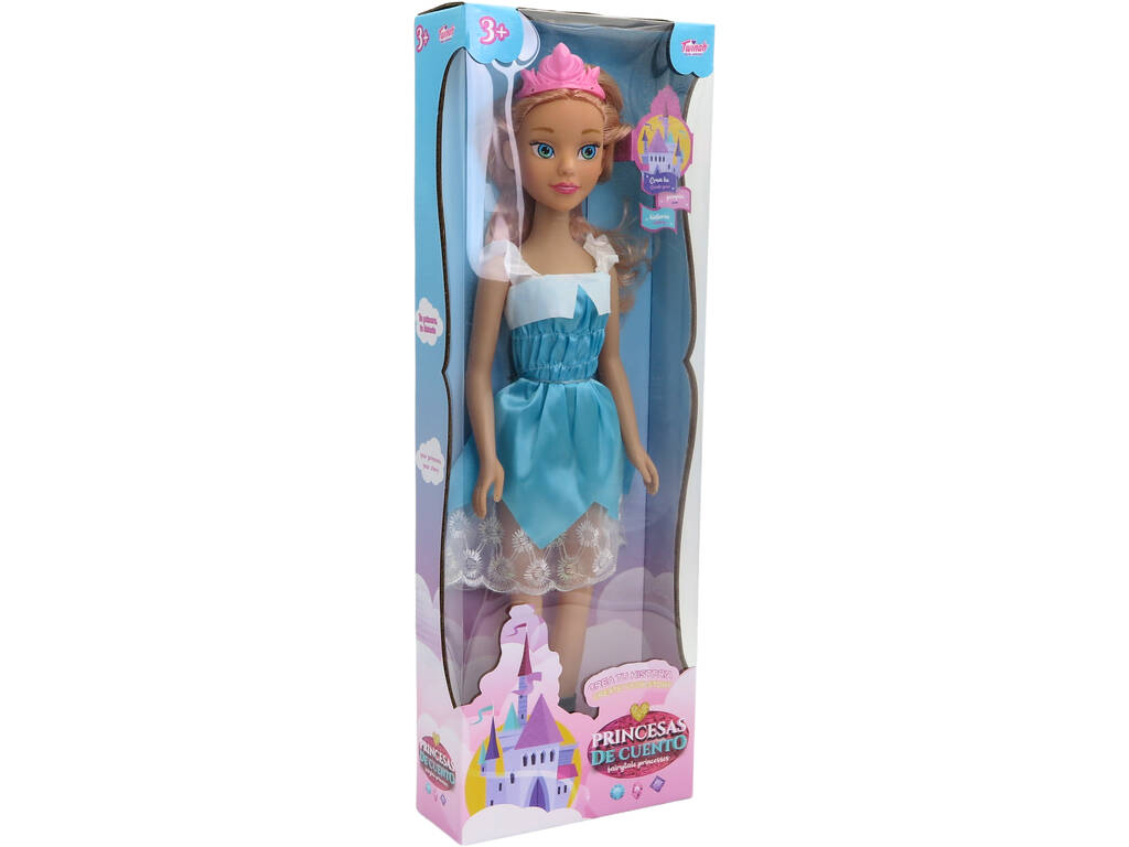 Poupée princesse bleue 55 cm