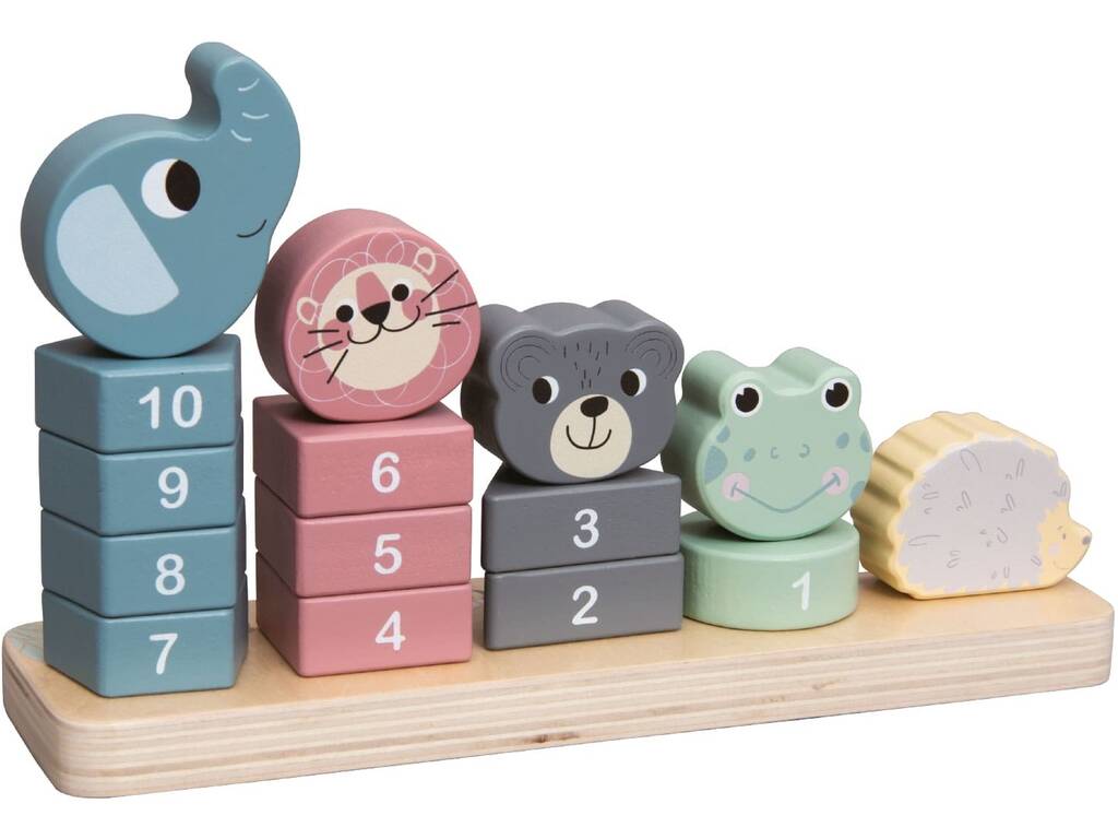 Set de Juegos Educativos de Madera con 18 Piezas