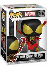 Funko Pop Marvel Figura Miles Morales Iron Spider con testa oscillante