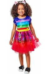 Disfraz Infantil La Casa de Muecas de Gabby Gabby Rainbow Talla XXS