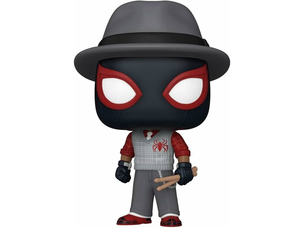 Funko Pop Marvel Spiderman 2 Figura City Sounds Suit Miles Morales con Cabeza Oscilante