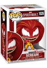 Funko Pop Marvel Spiderman 2 Figura Scream com Cabea Oscilante