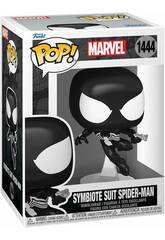 Funko Pop Marvel Figura Spiderman Traje Simbitico com Cabea Oscilante