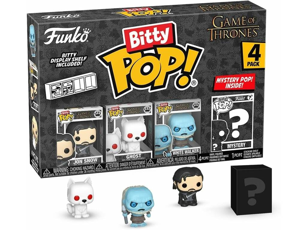 Funko Pop Bitty Juego de Tronos Pack 4 Mini Figuras con Jon Snow