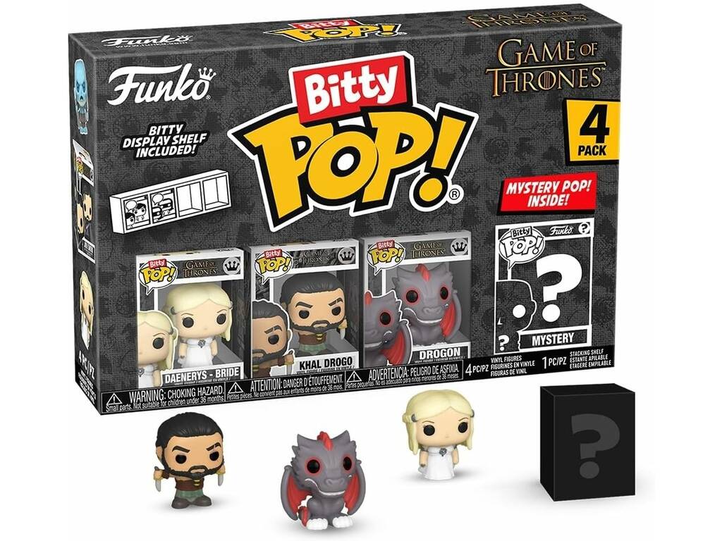 Funko Pop Bitty Juego de Tronos Pack 4 Mini Figuras con Daenerys