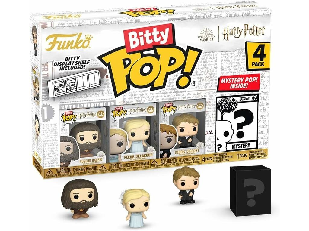 Funko Pop Bitty Harry Potter Pack 4 Mini Figuras con Rubeus Hagrid