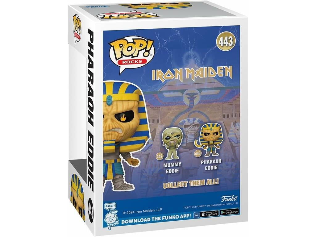 Funko Pop Rocks Iron Maiden Figura Pharaoh Eddie