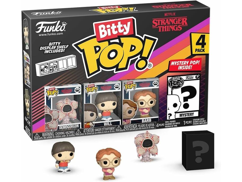 Funko Pop Bitty Stranger Things Pack 4 Mini Figuras con Demogorgon