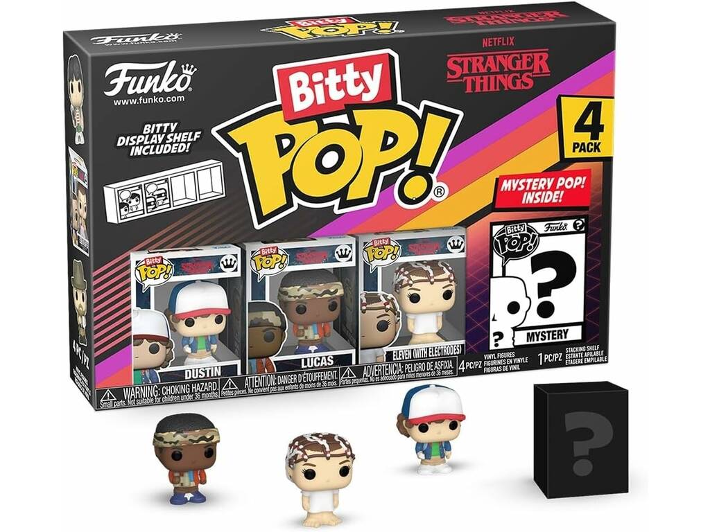 Funko Pop Bitty Stranger Things Pack 4 Mini Figure con Dustin