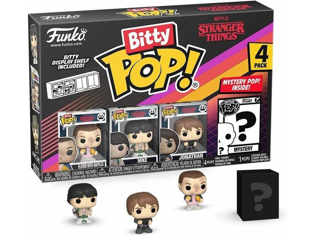 Funko Pop Bitty Stranger Things Pack 4 Mini Figuras con Eleven