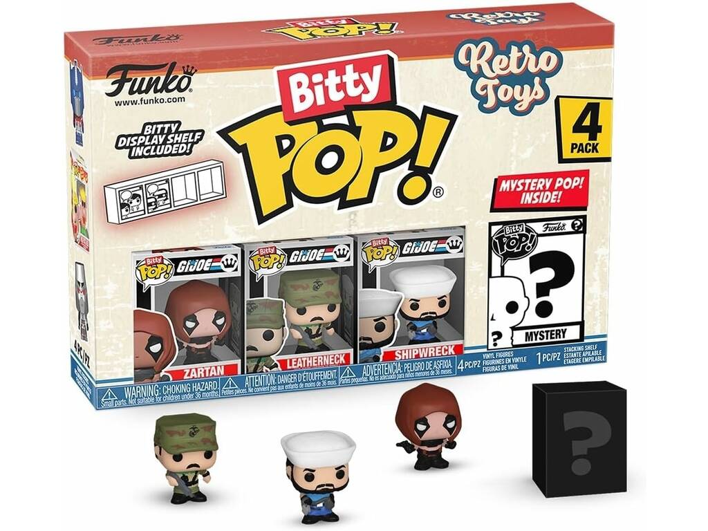 Funko Pop Bitty Retro Toys Pack 4 Mini Figures avec Zartan