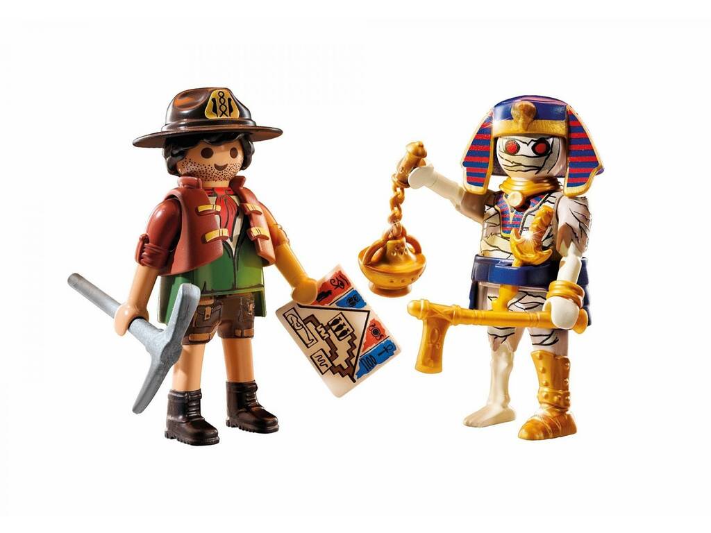 Playmobil Duopack chasseur de trésor et momie