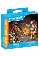 Playmobil Duopack chasseur de trésor et momie