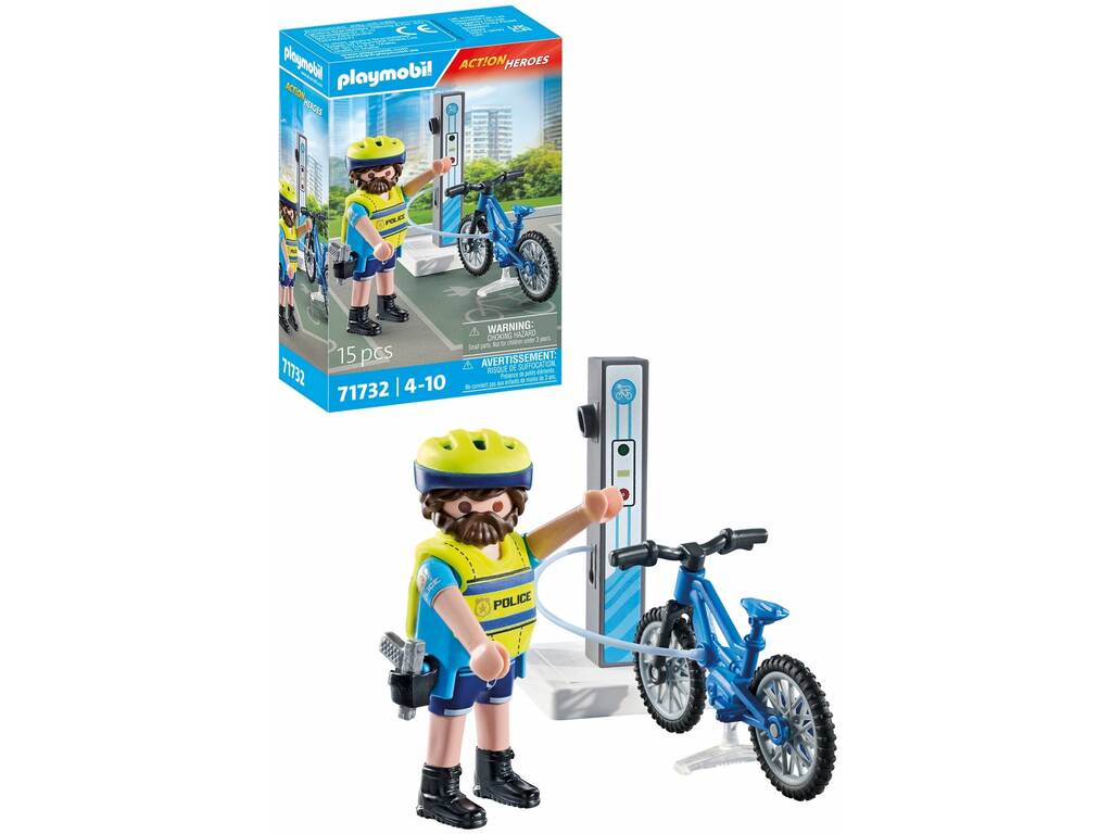 Playmobil Action Heroes Patrulha em Bicicleta