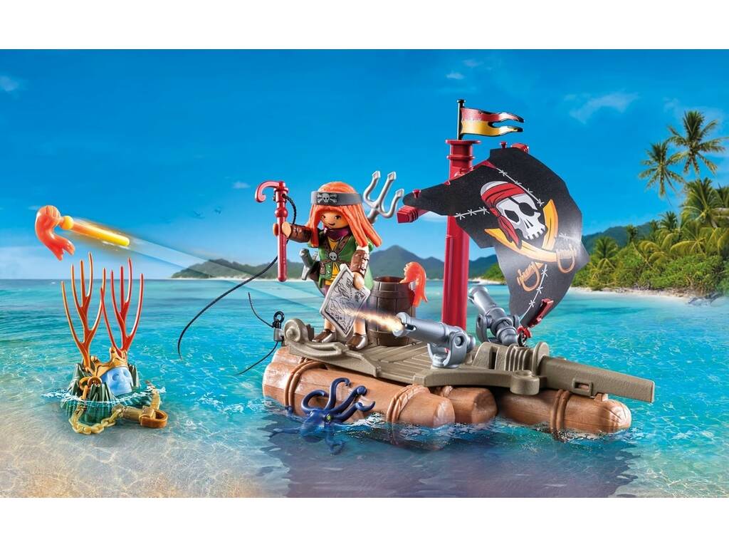 Playmobil Pirati Barca dei Pirati con Tesoro