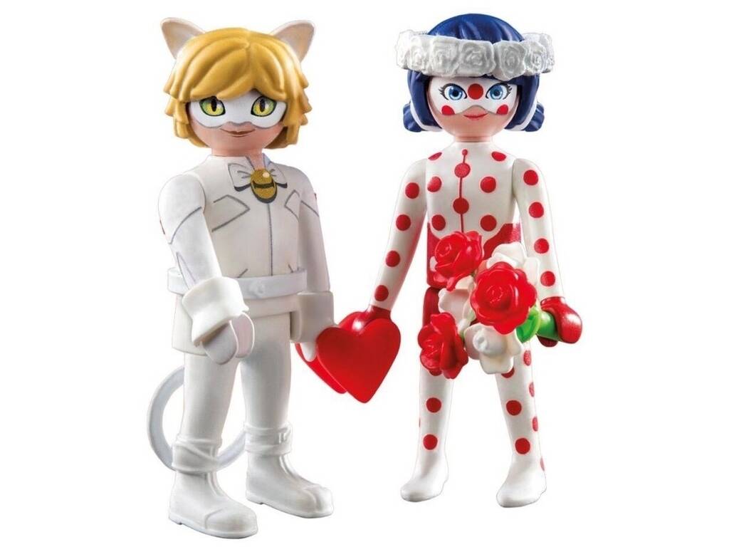 Playmobil Miraculous Ladybug y Cat Noir Sueño de Boda