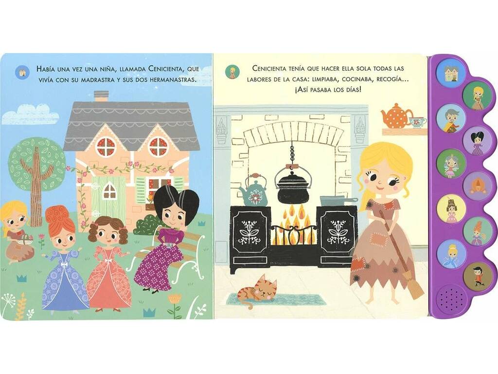 Livre Écoute l'histoire de Cendrillon avec des sons