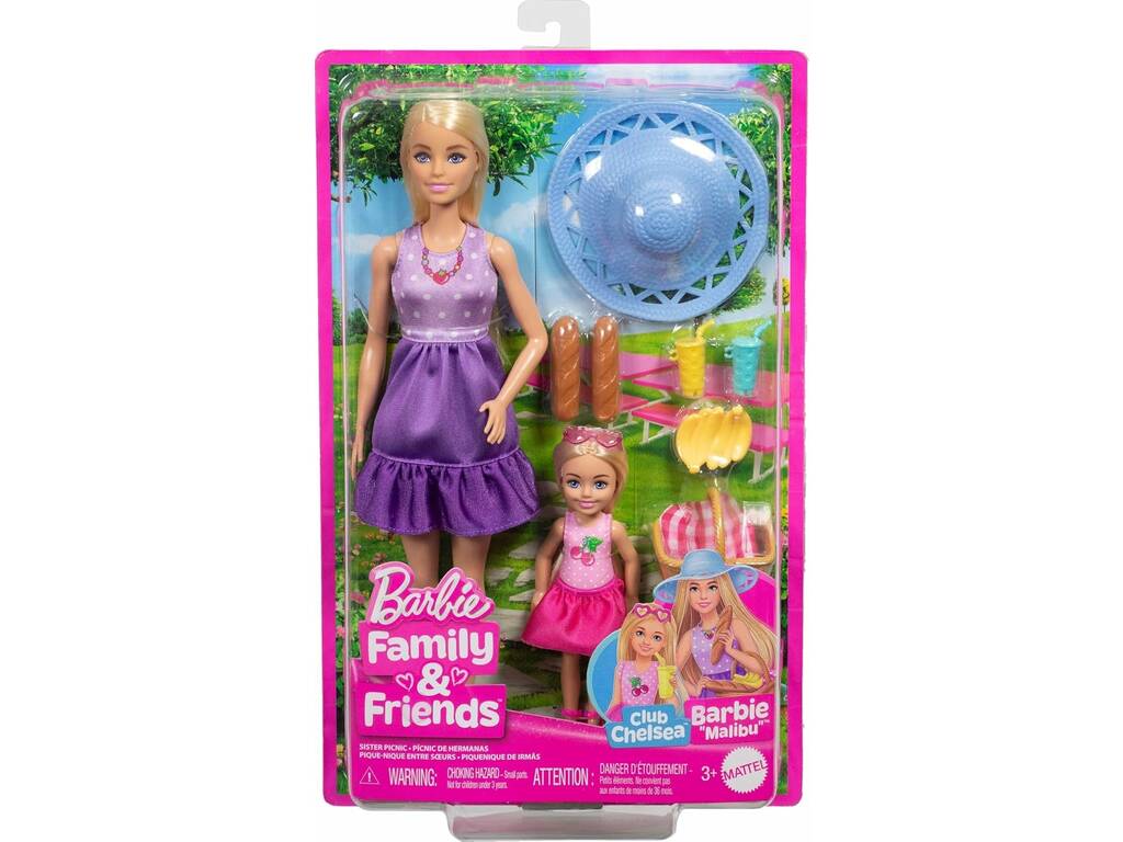 Barbie Família e Amigos Pack Bonecas Barbie e Chelsea