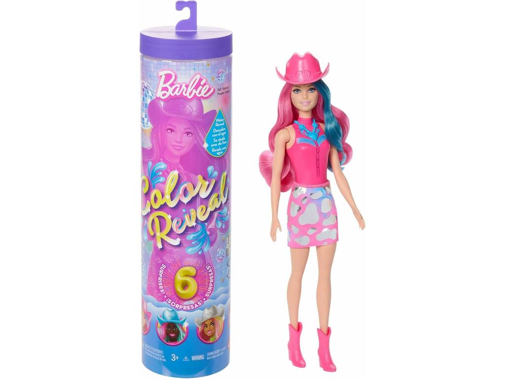 Poupée Barbie Color Reveal Disco Star Surprise avec accessoires