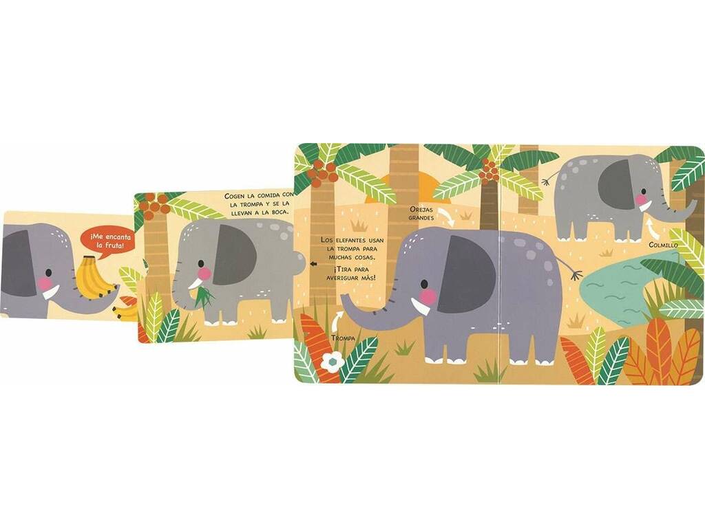 Livre de pages cachées Animaux sauvages avec onglets