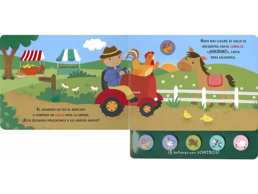 Livre cinq sons La ferme aux boutons