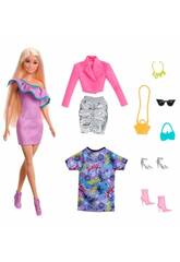 Barbie Boneca com 3 Modas de Noite e Acessrios