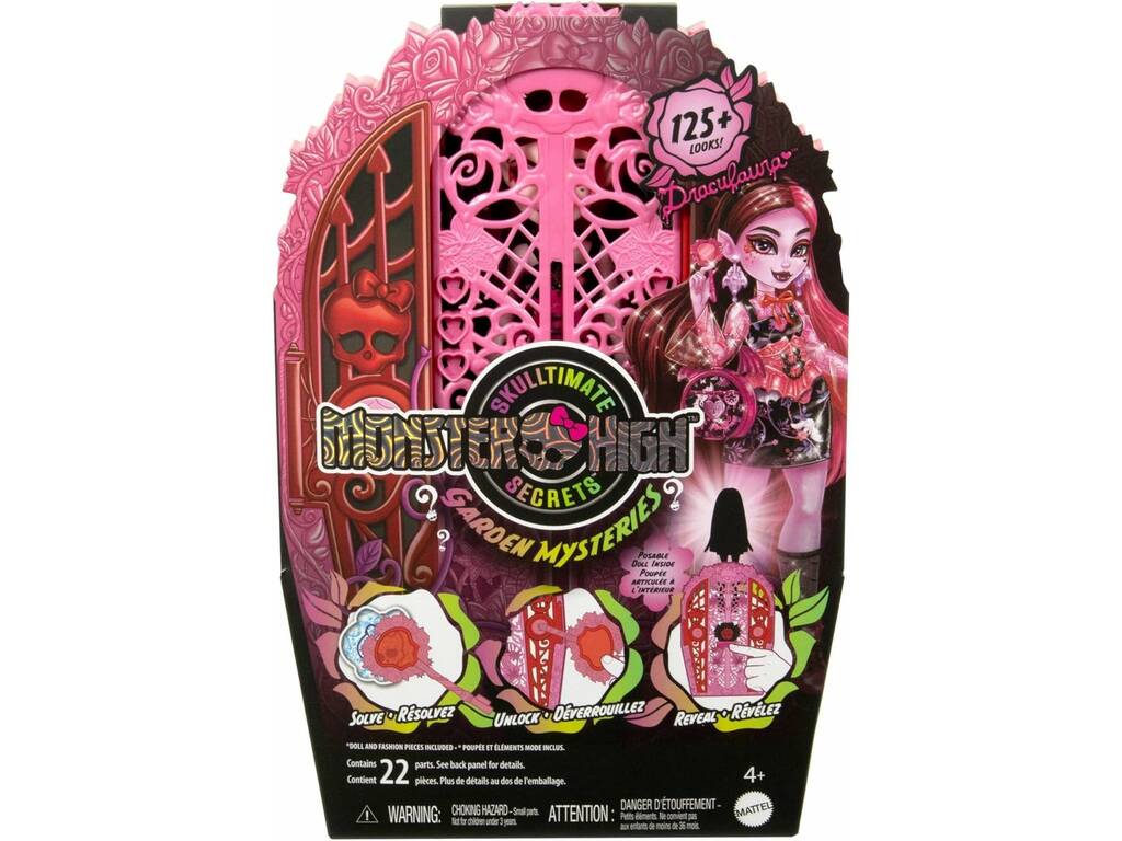 Monster High Skulltimate Secrets Garden Mysteries Bambola Draculaura con armadio