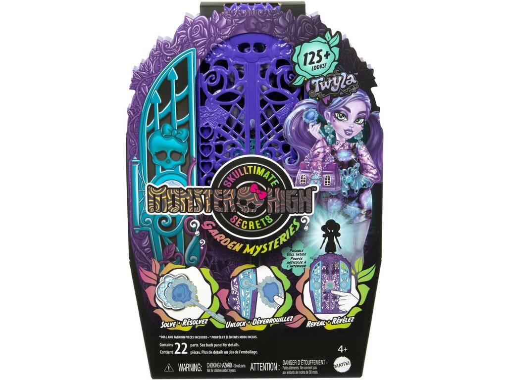 Monster High Skulltimate Secrets Garden Mysteries Poupée Twyla avec armoire