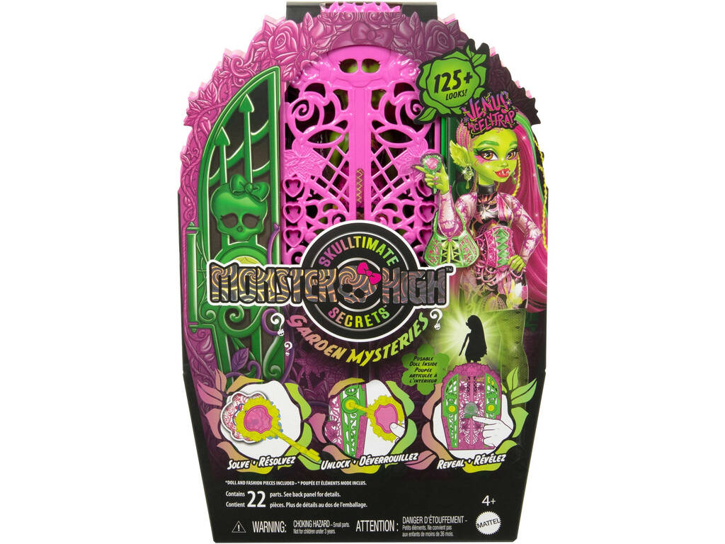 Monster High Skulltimate Secrets Garden Mysteries Muñeca Venus McFlytrap con Armario