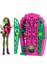 Poupe Monster High Skulltimate Secrets Garden Mysteries Venus McFlytrap avec armoire