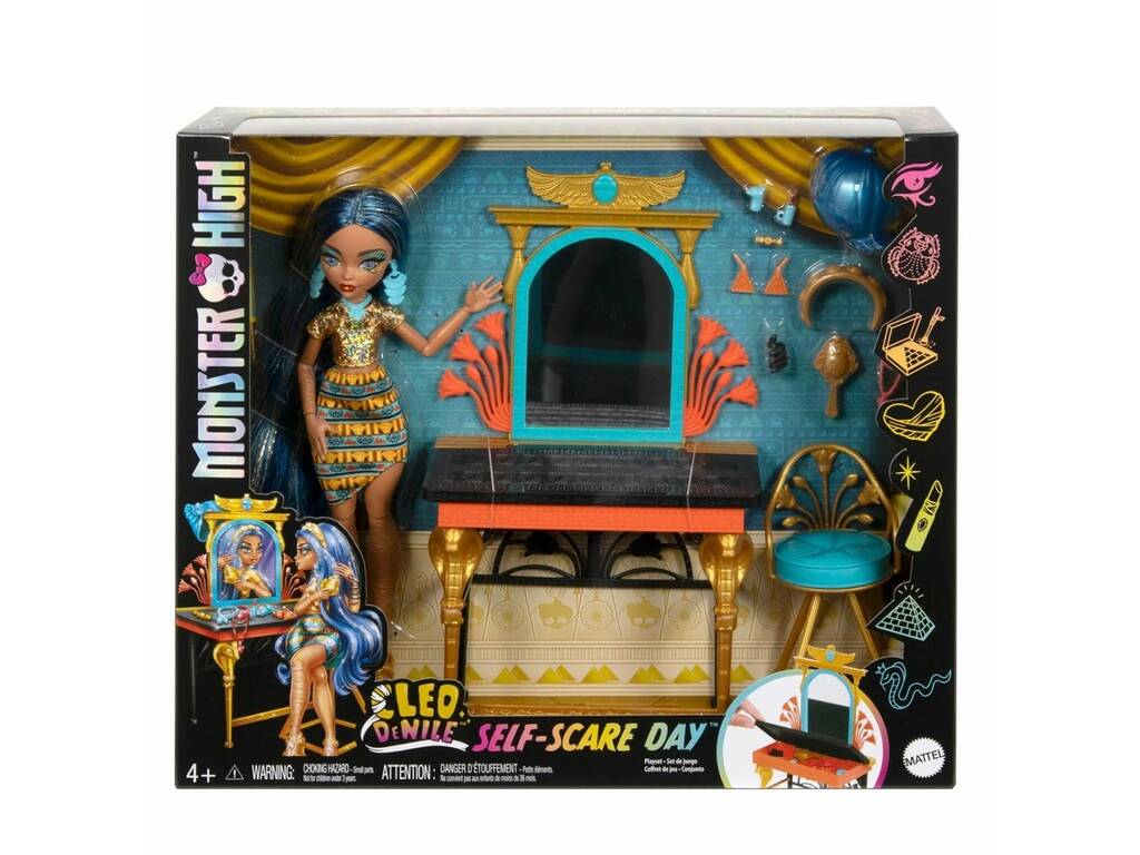 Monster High Poupée Cleo De Nile avec coiffeuse et accessoires