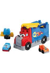 MegaBloks Camion da corsa e costruzione con 2 auto e 19 blocchi
