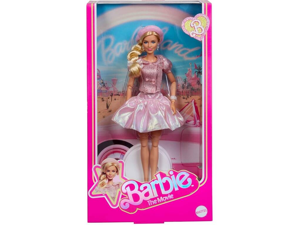 Barbie The Movie Muñeca Barbie con Boina Rosa