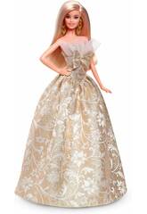 Barbie Signature Boneca Loira Holiday Joyeux Noel 2025