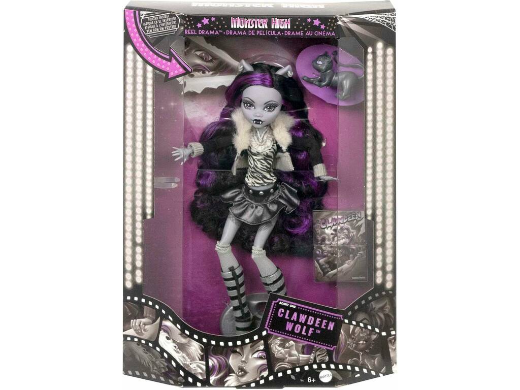 Monster High Reel Drama Muñeca Clawdeen Wolf