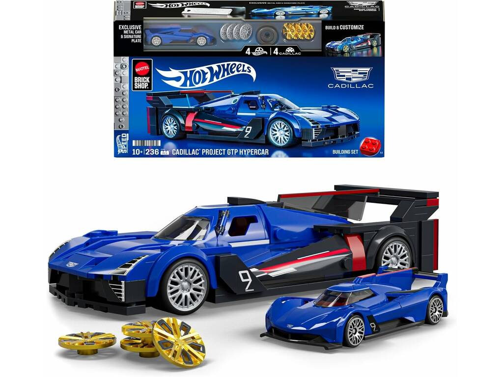 Hot Wheels Speed Series Cadillac Project GTP Hypercar, 236 pièces