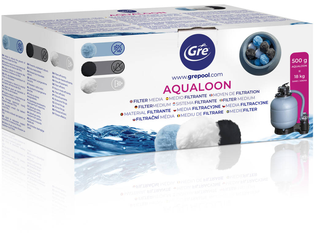 Aqualoon Filtre Moyen 500 gr Gre AQ503