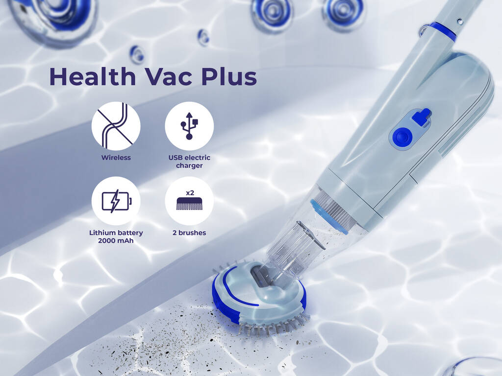 Pulitore elettrico Health Vac Plus per piscine e spa Gre CSPAN